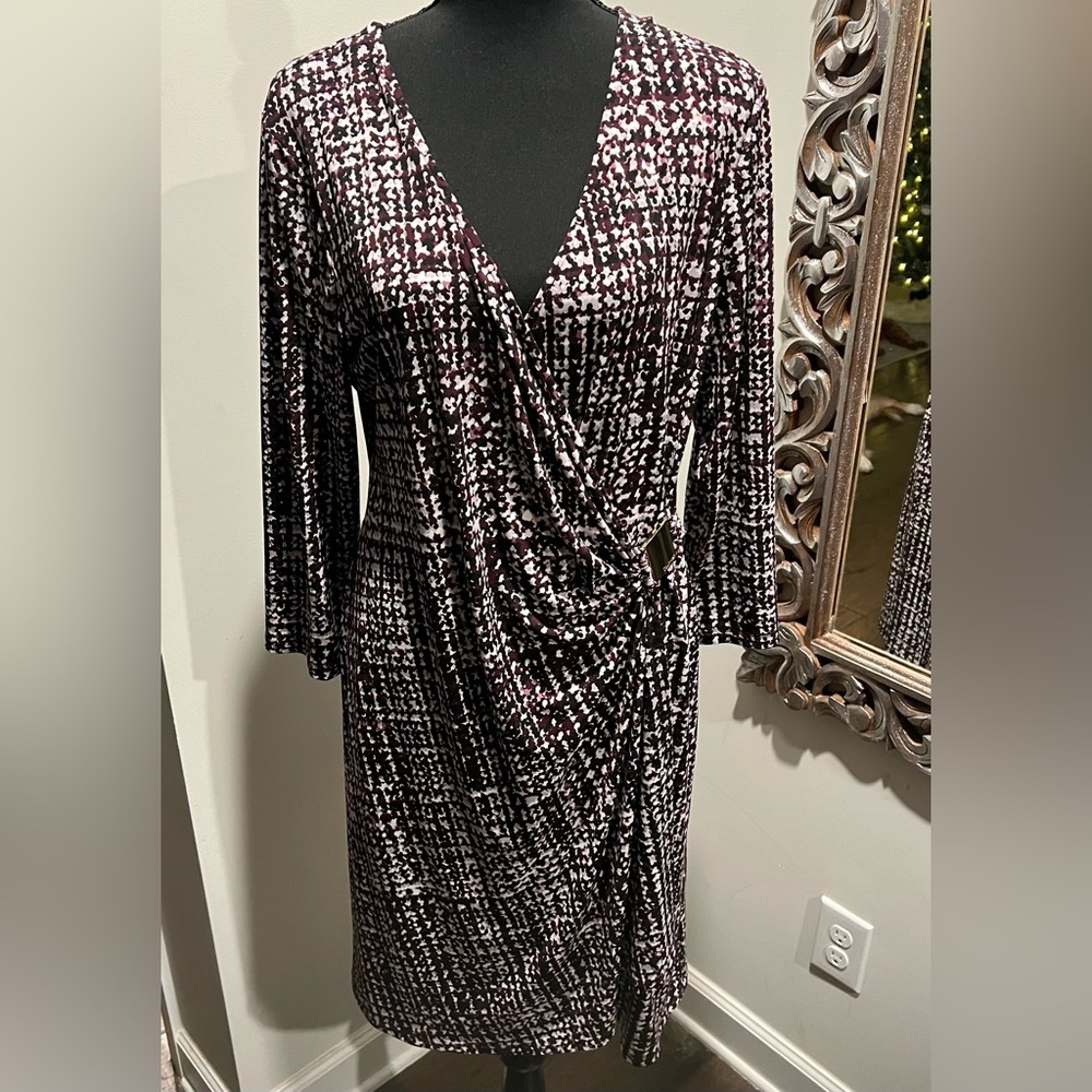 Calvin Klein faux wrap dress